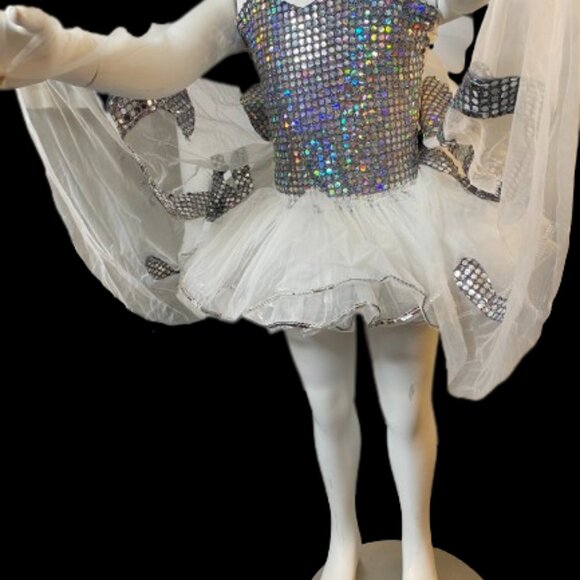 White Butterfly Dance Tutu - Picture 6 of 8